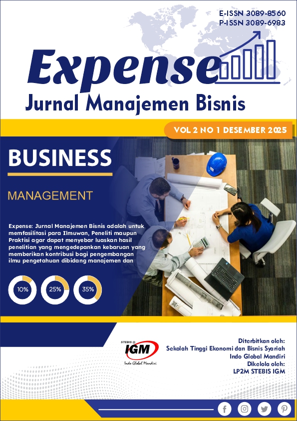 					View Vol. 2 No. 1 (2025): Expense: Jurnal Manajemen Bisnis
				
